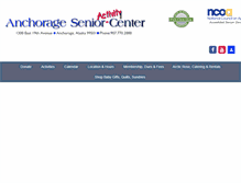 Tablet Screenshot of anchorageseniorcenter.org